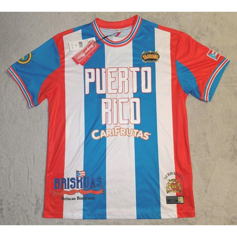 PUERTO RICO 1990 World Cup National Team Headgear Classics Soccer Jersey New XL